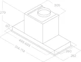 ELICA HIDDEN 2.0 BL MAT/A/72