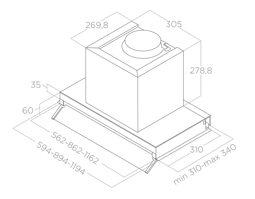 ELICA BOX IN PLUS IXGL/A/120