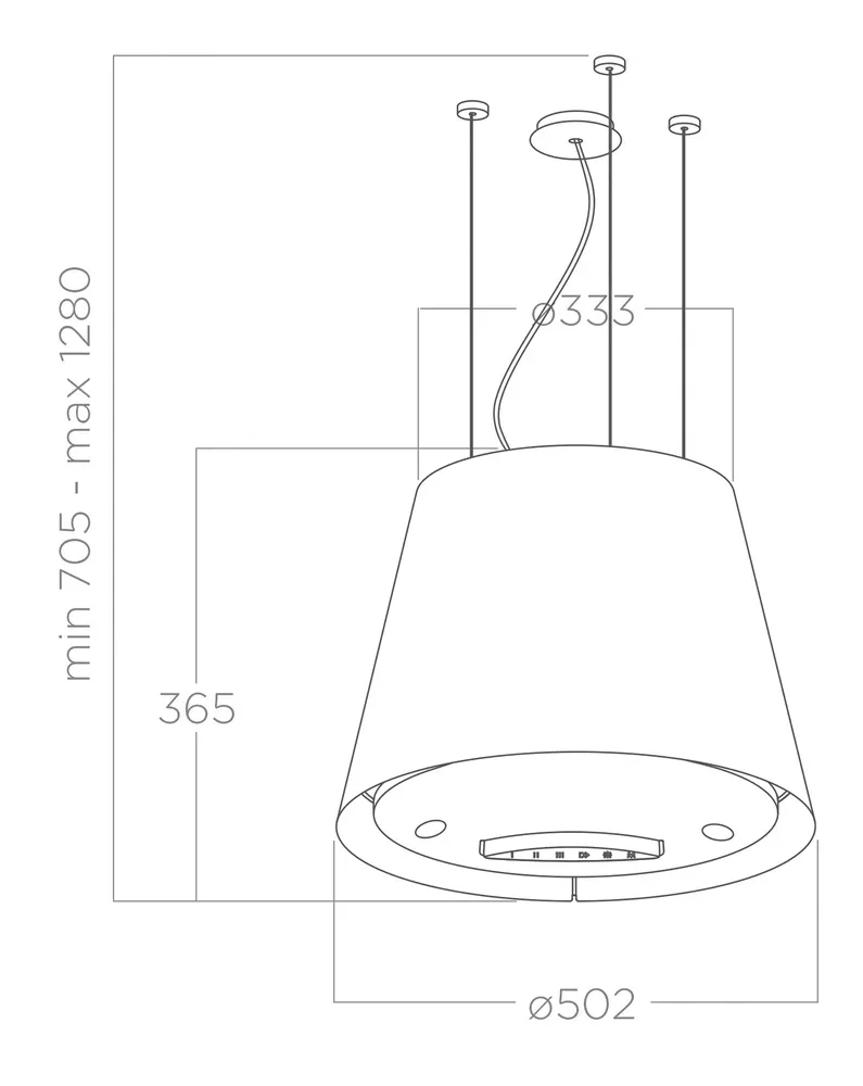 ELICA EASY UX BL MAT/F/50