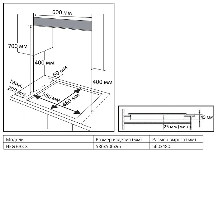 Evelux HEG 633 X