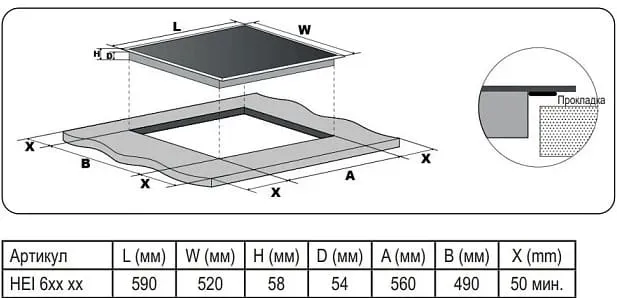 Evelux HEI 641 W