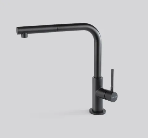 Falmec TREVI CORNER MATT BLACK, смеситель, черный матовый