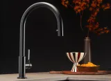 Falmec TREVI ROUND MATT BLACK, смеситель, черный матовый