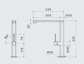 Falmec PURE STEEL FLAT