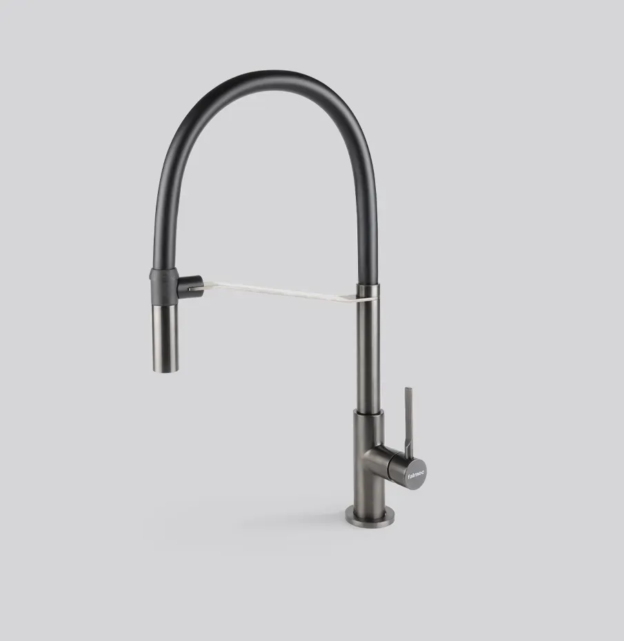 Falmec TREVI PRO PVD BRUSHED GUN METAL, смеситель, оружейная сталь