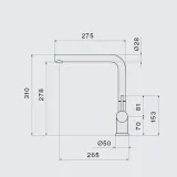 Falmec ISEO CORNER BK, смеситель, черный