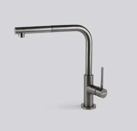 Falmec TREVI CORNER PVD BRUSHED GUN METAL, смеситель, оружейная сталь