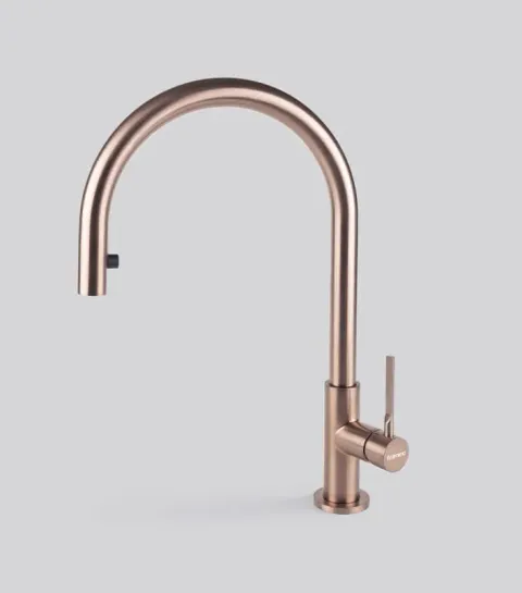 Falmec TREVI ROUND PVD BRUSHED COPPER BRONZE, смеситель, медь