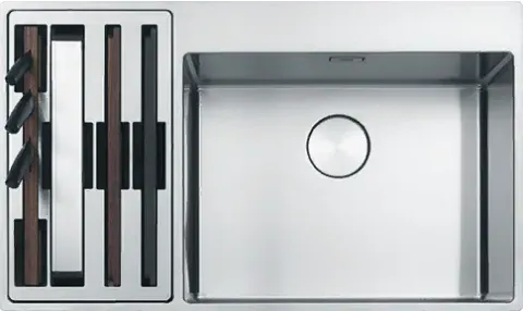Franke Box Center BWX 220-54-27 TL, мойка, нержавеющая сталь полированная
