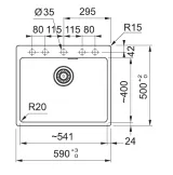 Franke MRG 610-54 FTL, мойка, гранит, белый