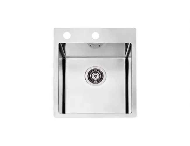 Мойка PURE 10 KMB-90 405X525 в компл.с сифоном 1127252(1103607) Брашированная сталь
