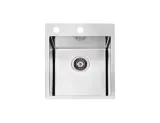 Мойка PURE 10 KMB-90 405X525 в компл.с сифоном 1127252(1103607) Брашированная сталь