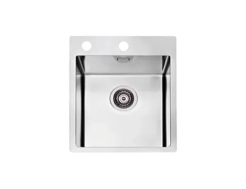 Мойка PURE 10 KMB-90 405X525 в компл.с сифоном 1127252(1103607) Брашированная сталь