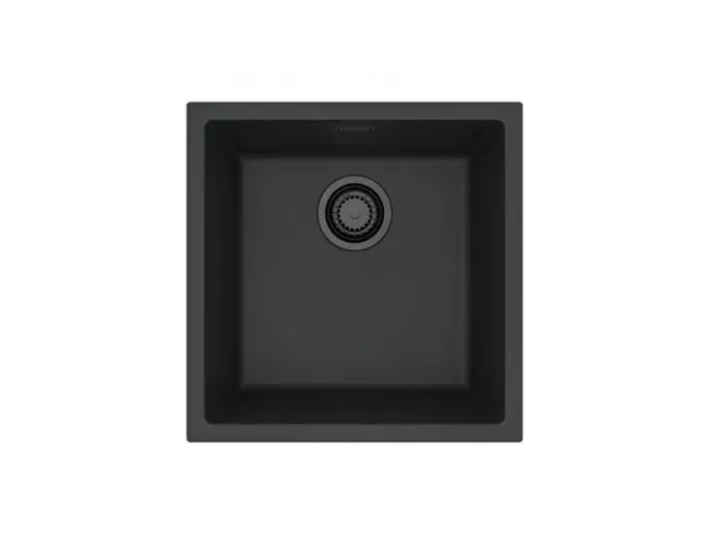 Мойка для кухни OMNI 20 GRANITAL DEEP BLACK-G90 BE 450x450x198 с сифоном(1150050) G90 DEEP BLACK