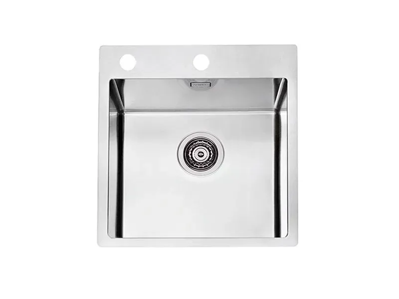 Мойка PURE 30 KMB-90 515X525 в компл. с сифоном 1127252, 1103609 Брашированная сталь