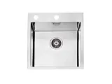 Мойка PURE 30 KMB-90 515X525 в компл. с сифоном 1127252, 1103609 Брашированная сталь