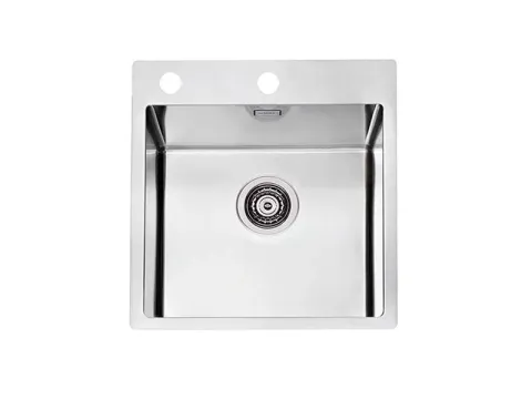 Мойка PURE 30 KMB-90 515X525 в компл. с сифоном 1127252, 1103609 Брашированная сталь