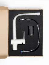 Смеситель кухонный Grandex Aqua BASIC-L (9002015) ARCTIC