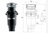 Измельчитель пищевых отходов бытовой BoneCrusher 810 AS-Slim Line(BC810_SlimLine)