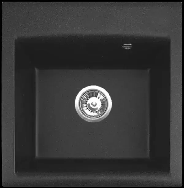 Мойка для кухни GEM 10 GRANITAL G91 500X500X180 в комплекте с сифоном(1149113) G91 CARBON