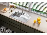 Мойка ELEGANT 30 90 FI 810X510 в комплекте с сифоном 1130551 LEI