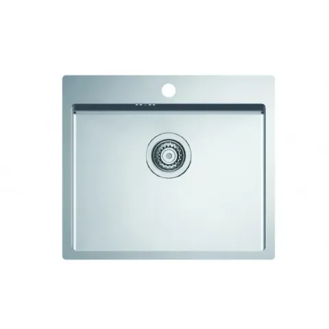 Мойка QUARTO 10 BRS-90 550x480 в комплекте с сифоном 1130551(1124382) Брашированная сталь