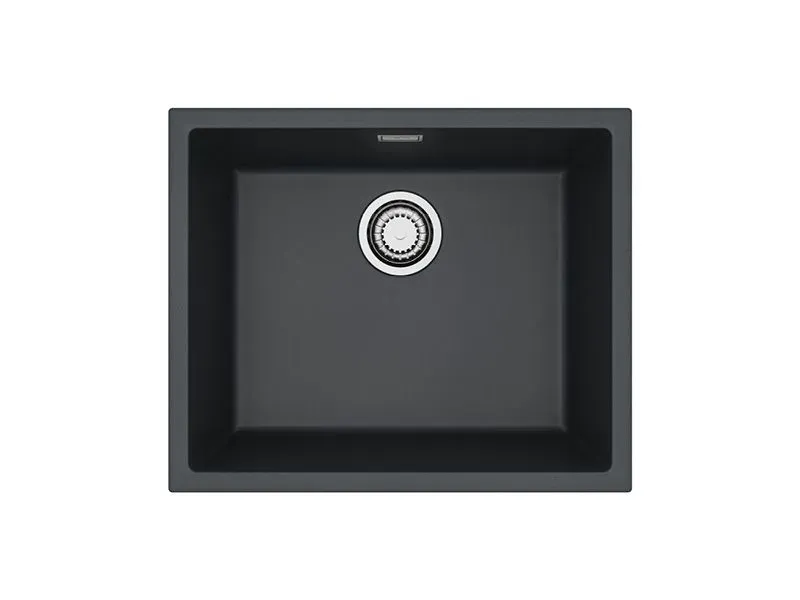 Мойка для кухни OMNI 30 GRANITAL CARBON-G91 500x450x198 с сифоном(1150055) G90 DEEP BLACK