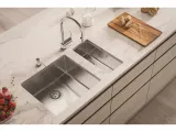 Мойка KOMBINO 40 -90 450X400X195 в комплекте с сифоном 1130550 (1100236) SAT