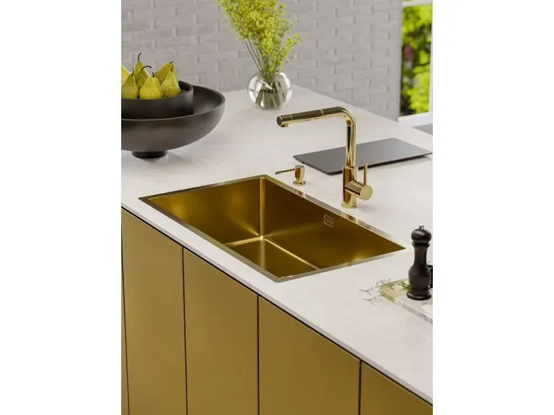 Мойка QUADRIX 60 MONARCH 740x400x200 в компл. с выпуском без сифона (1117478) ANTHRACITE