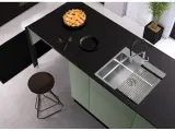 Мойка для кухни NOX 120 540x515x200 в комплекте с интегрированным сифоном (1149937) BRS