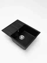 Кухонная мойка Grandex Aqua TOPLINE 65F (600315) BLACK METALIC