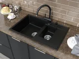 Кухонная мойка Grandex Aqua TOPLINE 78F (600115) CARBON