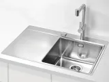 Мойка PURE 40R 90 790X5251X правая чаша и левое крыло в ком. с сифоном 1127252 (1103651) KMB