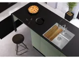 Мойка для кухни NOX 120 540x515x200 в комплекте с интегрированным сифоном (1149937) BRS