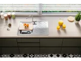 Мойка ELEGANT 30 90 FI 810X510 в комплекте с сифоном 1130551 LEI