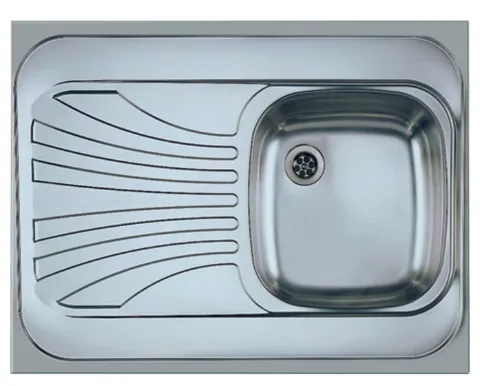 Мойка для кухни накладная CLASSIC 30R -60 800X600 правая в комплекте с сифоном 1011717 (1009077) NAT