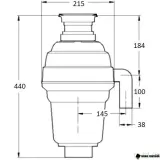 Измельчитель пищевых отходов полупромышленный BoneCrusher 1000 (BC1000-AS)
