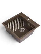 Кухонная мойка Grandex Aqua COMFORT 51F (500406) CONCRETE