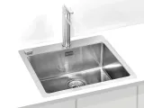 Мойка PURE 70 KMB-90 565X525 в компл. с сифоном 1127252(1122385) Брашированная сталь