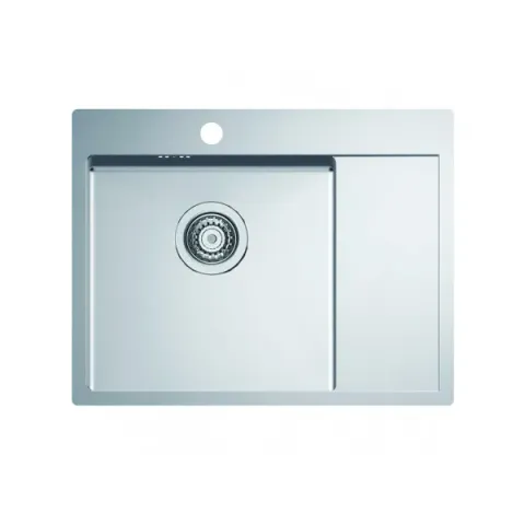 Мойка QUARTO 20 BRS-90 615х480 в комплекте с сифоном 1130551(1124383) Брашированная сталь