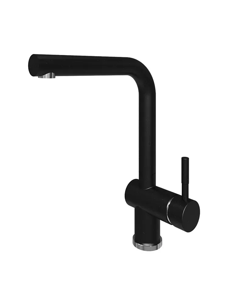 Смеситель кухонный Grandex Aqua BASIC-L (9002015) BLACK METALIC