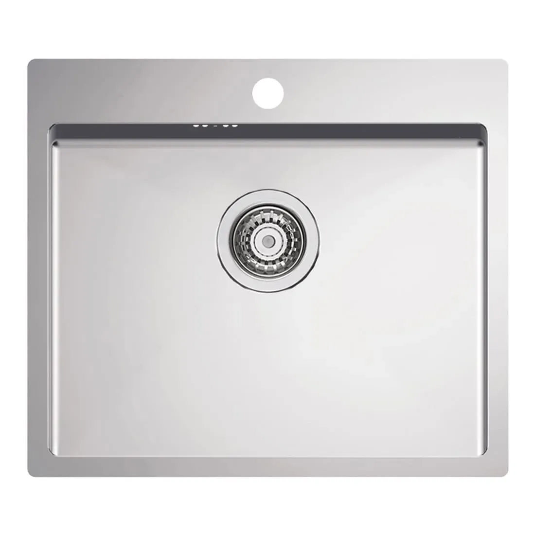 Мойка QUARTO 10 BRS-90 550x480 в комплекте с сифоном 1130551(1124382) Брашированная сталь