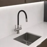 Смеситель кухонный Grandex Aqua Flex (9020383) ANTHRACITE