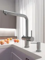 Смеситель кухонный Grandex Aqua Handy-P SAT (902096) НЕРЖ