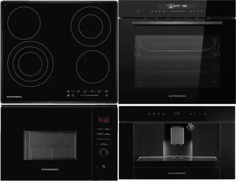 KUPPERSBERG ECS 632 F + HT 613 BLACK + HMW 650 BL + KCM 182 BLACK