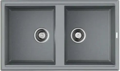 Omoikiri Tedori 86-2-GR, мойка, гранит, leningrad grey