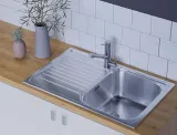 Omoikiri Kashiogawa 86 IN, мойка, нерж. сталь, оборачиваемая