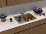 Omoikiri Akisame 65-LG-R, мойка, нержавеющая сталь/светлое золото, чаша справа