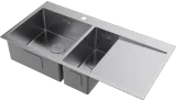 Omoikiri Akisame 100-2-IN-L, мойка, нержавеющая сталь, чаша слева