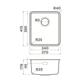 Omoikiri Omi 37-U/I-LG Ultra, мойка, нержавеющая сталь/светлое золото
